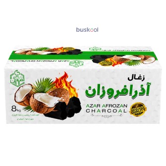 زغال نارگیل حبه  پوست پسته 100 درصد کربن آذر افروزان
