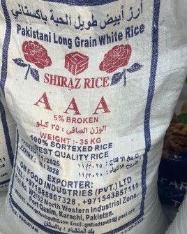 برنج پاکستانی شیراز - آر سیکس - 35 کیلویی